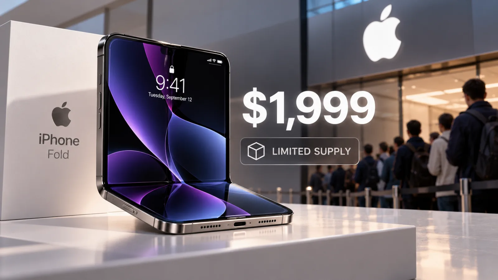 Apple’s First Foldable iPhone Arrives at $1,999 as Limited Supply Delays Buyers