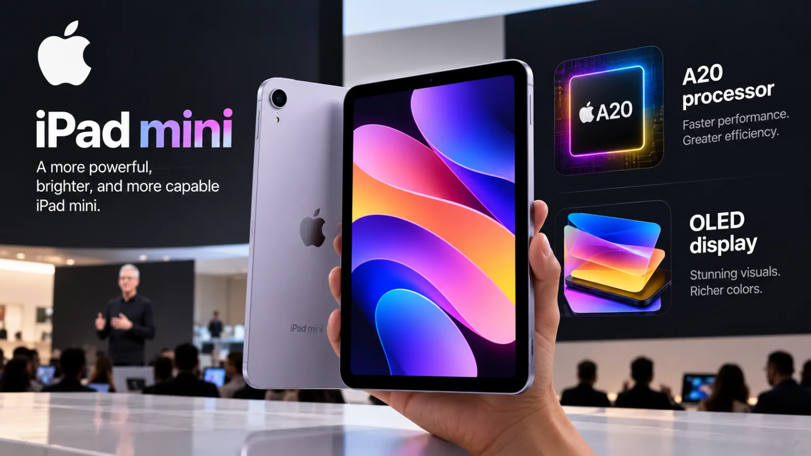 Apple Unveils iPad mini With A20 Pro and OLED Display