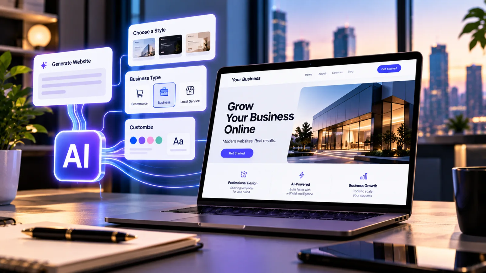 How to Build a Business Website With AI: Step-by-Step Guide
