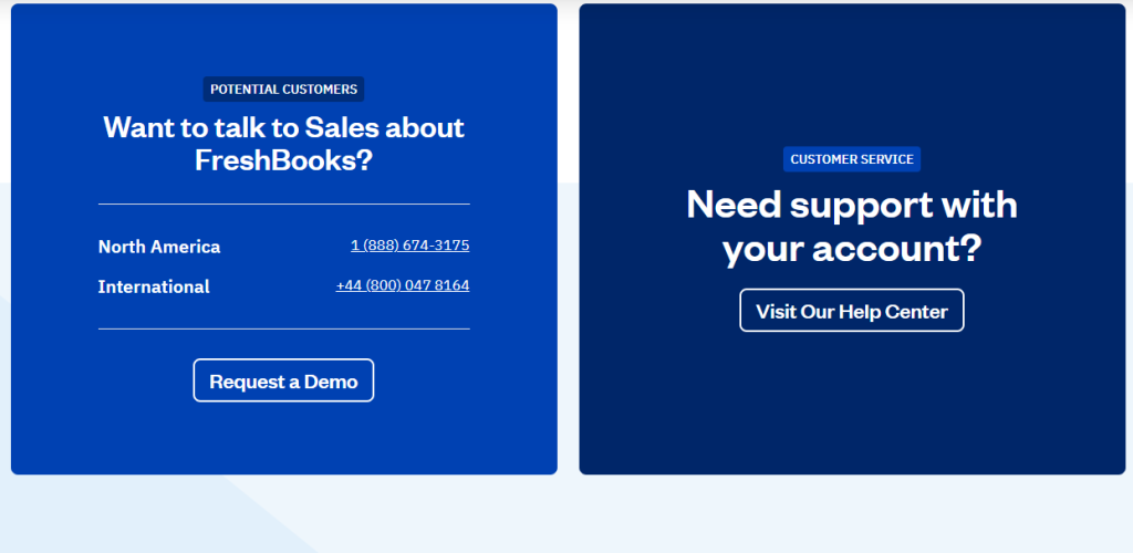 Customer Support - Freshbooks Review
