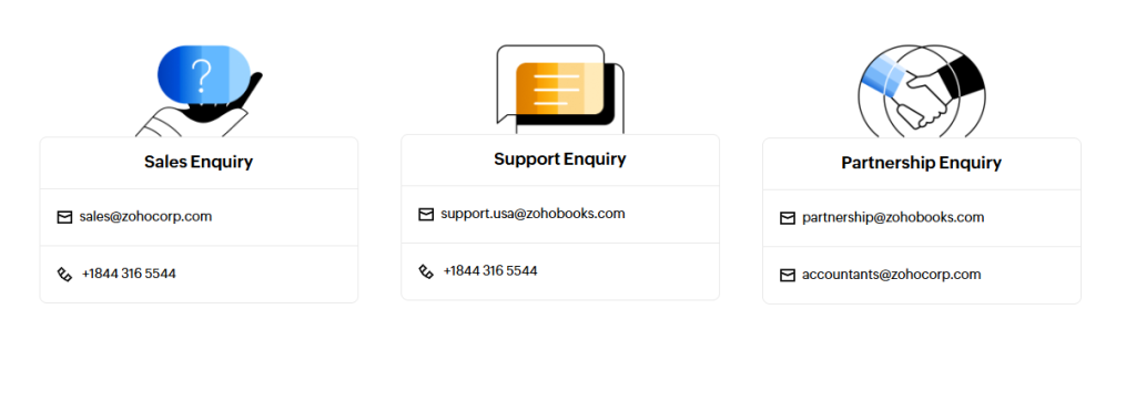 Customer Support - Zoho Books Review