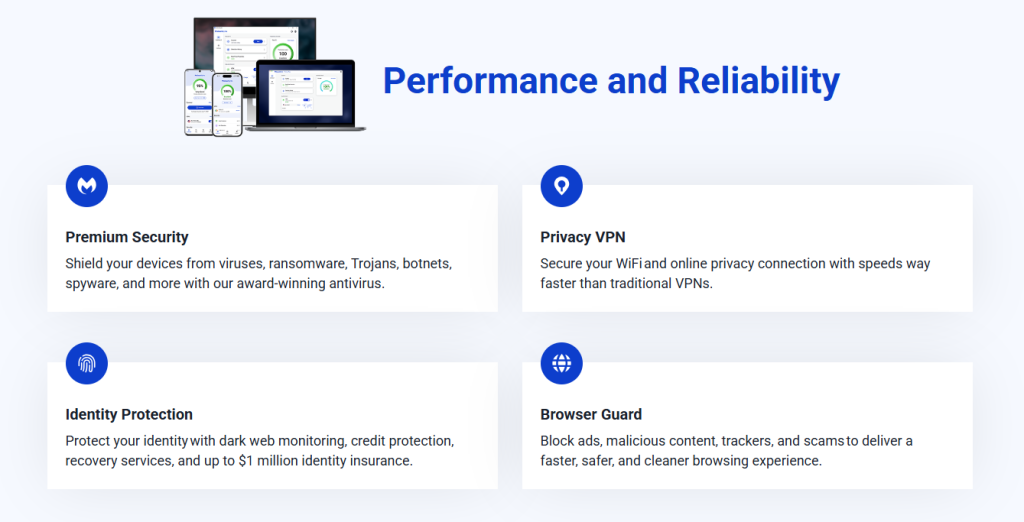 Performance and Reliability - malwarebytes review