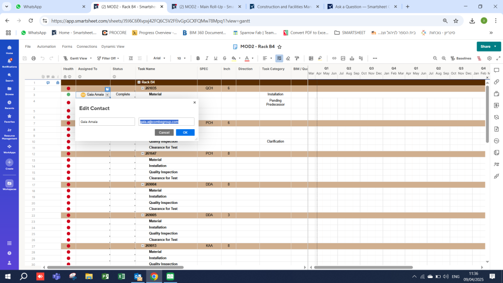 Setting Up Rollup Formulas
