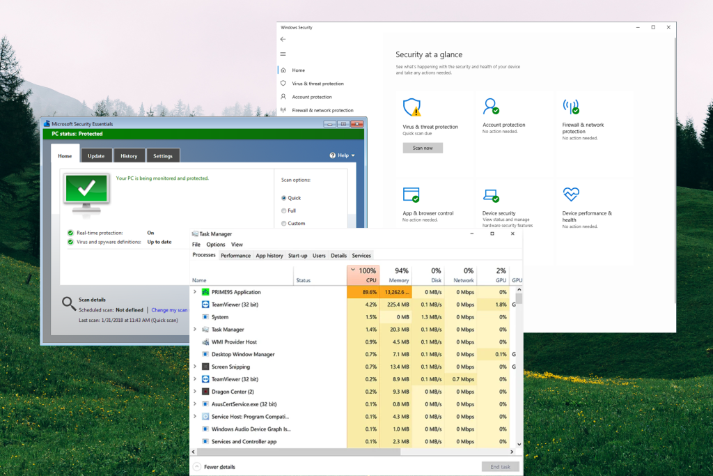 windows defender Performance and Resource Usage